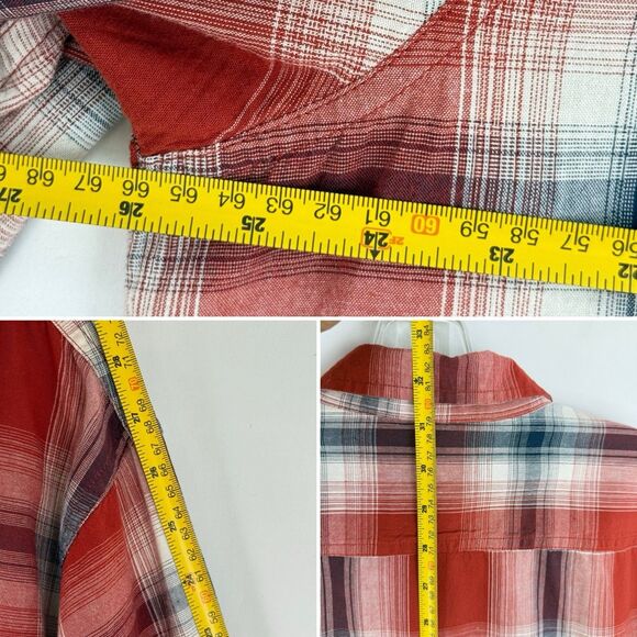 WRANGLER Mens Shirt XL Red Check Cotton - Picture 7 of 16